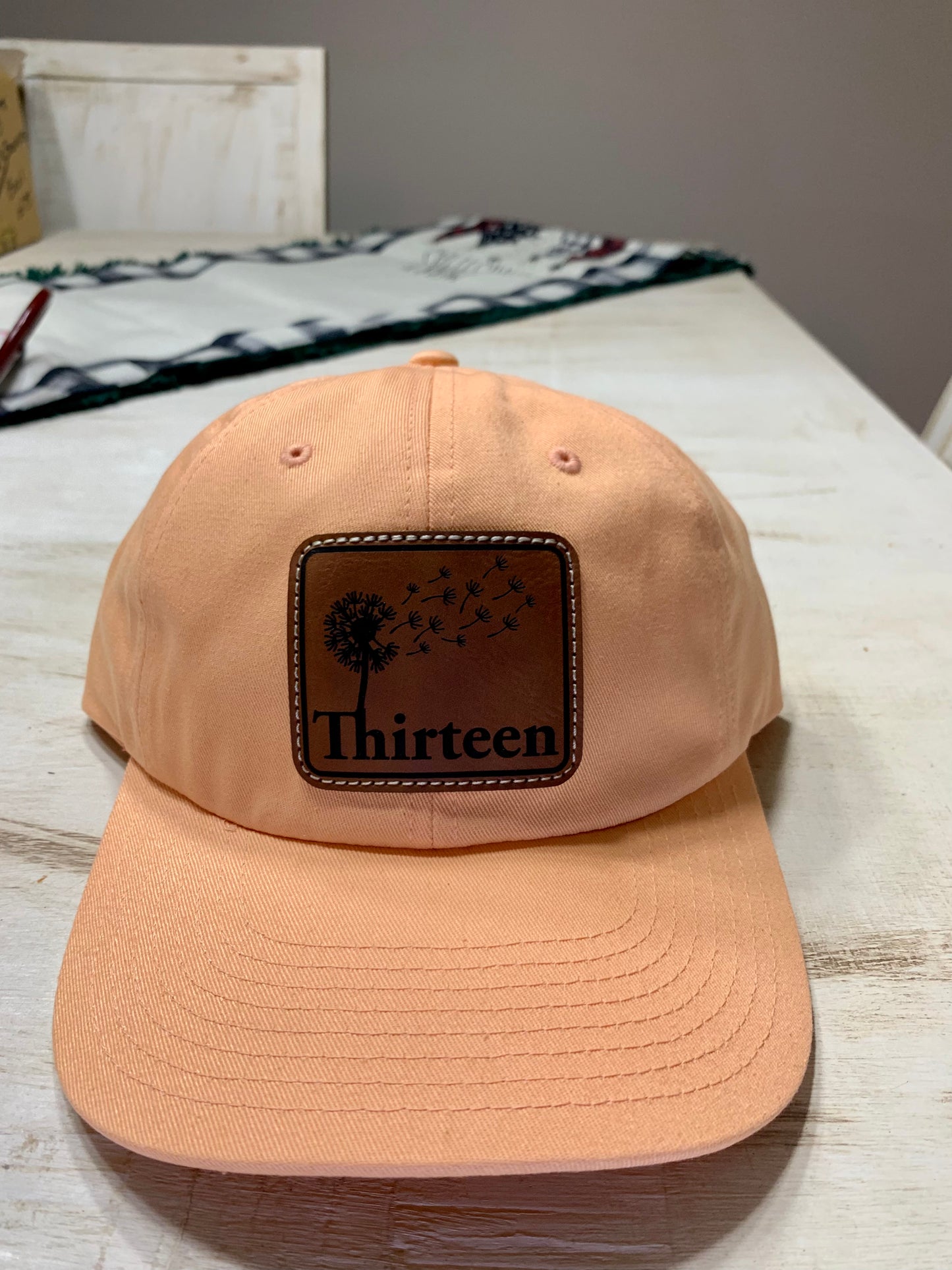 Peach- Rawhide Leather Patch