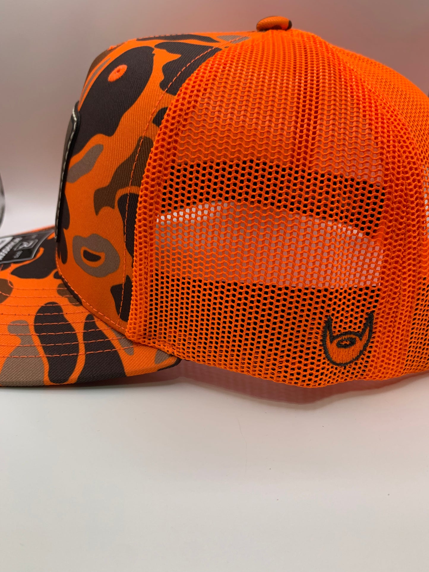 Blaze Duck Camo/ Blaze- Rawhide Leather Patch