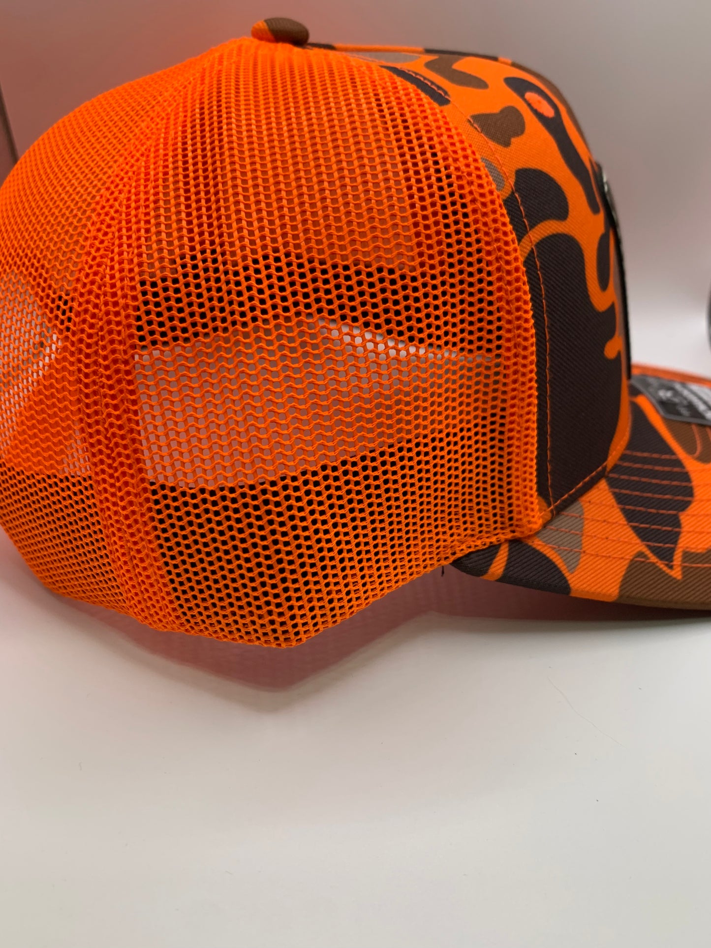 Blaze Duck Camo/ Blaze- Rawhide Leather Patch